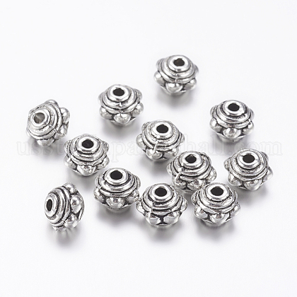 Tibetan Style Alloy Spacer Beads US-LF1017Y-NF-1
