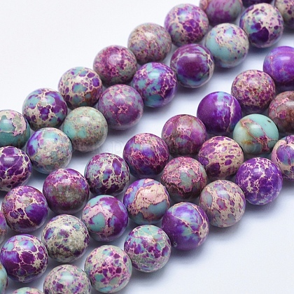 Natural Imperial Jasper Beads Strands US-G-I122-6mm-15-1