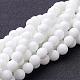 Synthetic White Agate Beads Strands US-G-D419-8mm-01-1