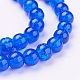 Spray Painted Crackle Glass Beads Strands US-CCG-Q001-6mm-14-3