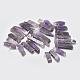 Natural Amethyst Graduated Beads Strands US-G-P319-28-3