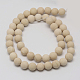Natural Fossil Beads Strands US-G-D694-6mm-1