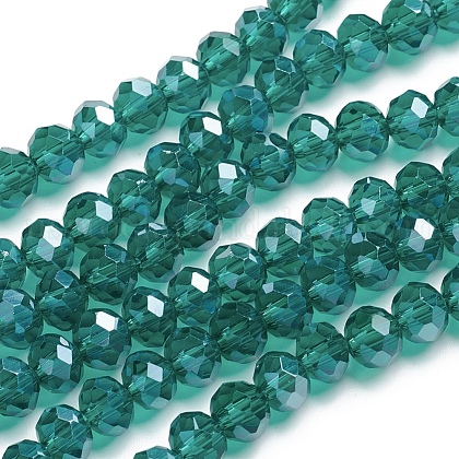 Glass Beads Strands US-EGLA-GR6MMY-68L-1
