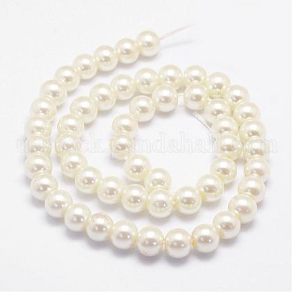 Dyed Glass Pearl Beads Strands US-HY-K002-4mm-HD03-1