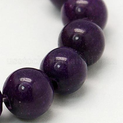 Natural Mashan Jade Round Beads Strands US-G-D263-4mm-XS11-1