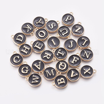 Double-sided Alloy Enamel Charms US-ENAM-WH0046-A01-1