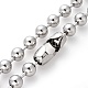 304 Stainless Steel Ball Chain Necklaces US-NJEW-G326-03P-2