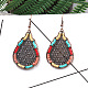 Bohemian Style Alloy Dangle Earrings US-EJEW-F238-25-4