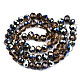 Electroplate Transparent Glass Beads Strands US-EGLA-A034-T8mm-Q19-2