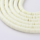 Flat Round Eco-Friendly Handmade Polymer Clay Beads US-CLAY-R067-6.0mm-21-3