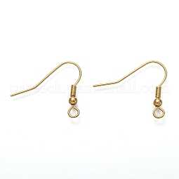 304 Stainless Steel Earring Hooks US-STAS-L258-001A-G