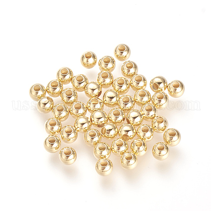 Brass Spacer Beads US-KK-Q669-62G-1