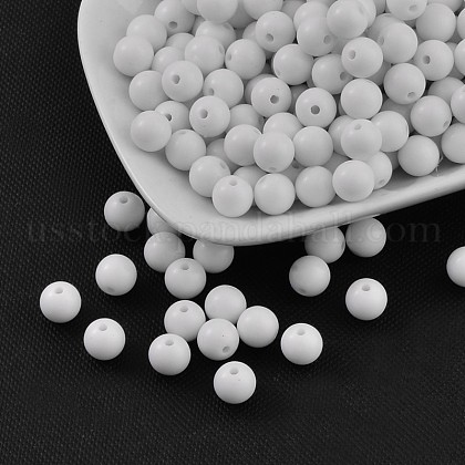 Opaque Acrylic Beads US-PAB703Y-5-1