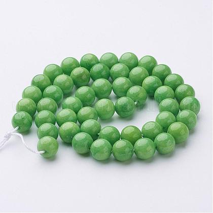Natural Mashan Jade Round Beads Strands&nbsp;US-G-D263-8mm-XS17-3