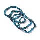 Natural Apatite Bead Stretch Bracelets US-BJEW-K213-40-1