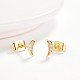 Brass Micro Pave Cubic Zirconia Stud Earrings US-EJEW-BB35386-G-3