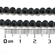 Grade A Natural Black Agate Beads Strands US-G447-2-2