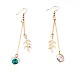 Imitation Turquoise Dangle Earrings US-EJEW-L194-22G-2