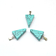 Triangle Natural & Synthetic Mixed Stone Pendants US-G-Q356-M-3