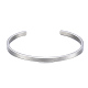 304 Stainless Steel Cuff Bangles US-BJEW-K173-02P-2