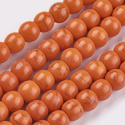 Synthetic Turquoise Beads Strands US-TURQ-G106-6mm-02G