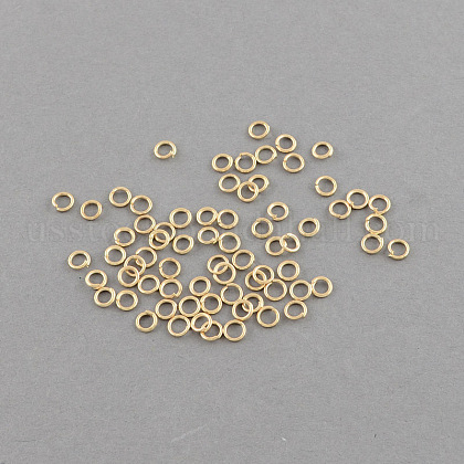 Open Jump Rings Iron Jump Rings US-IFIN-R189-8x0.7mm-G-1