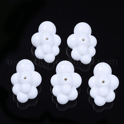 Opaque Acrylic Beads US-OACR-N130-020A-B01-1