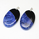 Oval Dyed Natural Agate Big Pendants US-G-Q942-25-2