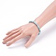 Natural Hemimorphite Stretch Bracelets US-BJEW-JB03738-02-3