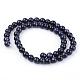 Synthetic Blue Goldstone Beads Strands US-G-Q462-8mm-28-2