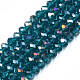 Electroplate Glass Beads Strands US-EGLA-A034-T4mm-B25-4