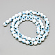 Handmade Lampwork Evil Eye Beads Strands US-LAMP-R140-6mm-01-2
