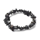 Chip Natural Obsidian Stretch Beaded Bracelets for Kids US-BJEW-JB06305-07-1