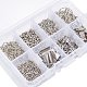 PandaHall Elite Basics Class Lobster Clasp And Jewelry Jump Rings In A Box Jewelry Finding Kit Alloy Drop End Pieces 1 Box US-FIND-PH0002-01-NF-B-2