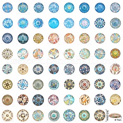 Printed Picture Glass Cabochons US-GGLA-YW0001-01A