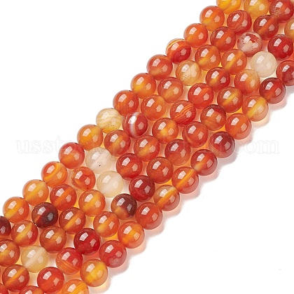 Natural Carnelian Beads Strands US-G-F718-07-1