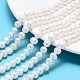 Natural Cultured Freshwater Pearl Beads Strands US-PEAR-L001-G-07-1