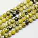 Natural Yellow Turquoise(Jasper) Beads Strands US-GSR6mmC007-3