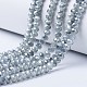 Electroplate Glass Beads Strands US-EGLA-A034-J10mm-Y02-1