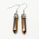 Fashion Natural & Synthetic Gemstone Dangle Earrings US-EJEW-G073-M-2