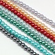 Eco-Friendly Dyed Glass Pearl Round Bead Strands US-HY-A002-3mm-M-2