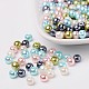 Pastel Mix Pearlized Glass Pearl Beads US-HY-X006-6mm-12-1