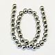 Non-magnetic Synthetic Hematite Beads Strands US-G-S096-6mm-M-3