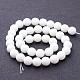 Synthetic White Agate Beads Strands US-G-D419-10mm-01-3