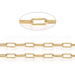 Soldered Brass Paperclip Chains US-CHC-D025-04G