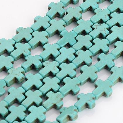 Synthetic Turquoise Beads Strands US-TURQ-G112-8x10mm-01-1