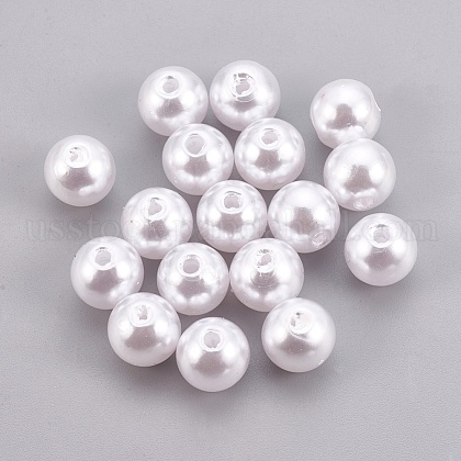 ABS Plastic Imitation Pearl Beads US-KY-G009-8mm-03-1