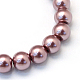 Baking Painted Pearlized Glass Pearl Round Bead Strands US-HY-Q003-4mm-58-2
