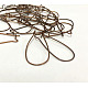 Red Copper Brass Hoop Earrings Findings Kidney Ear Wires Making Findings US-X-EC221-R-2
