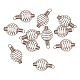 PandaHall Elite Steel Spiral Bead Cages Pendants Making US-STAS-PH0008-01-2